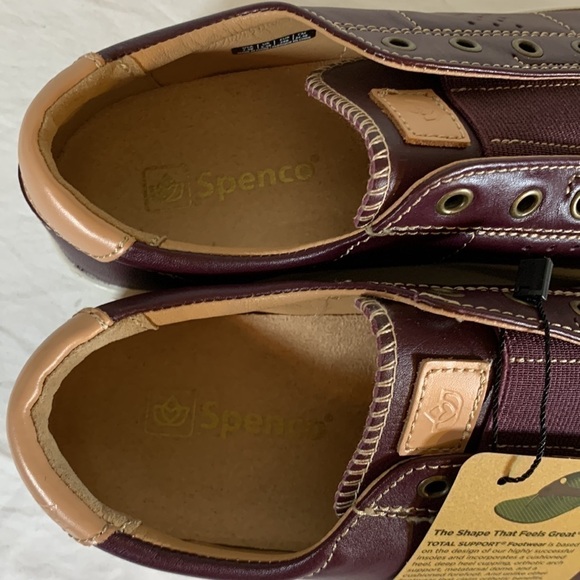 NWT Spenco Malibu Orthopedic Comfort Laceless Leather Slip-On Sneakers, 7.5B - Picture 5 of 8